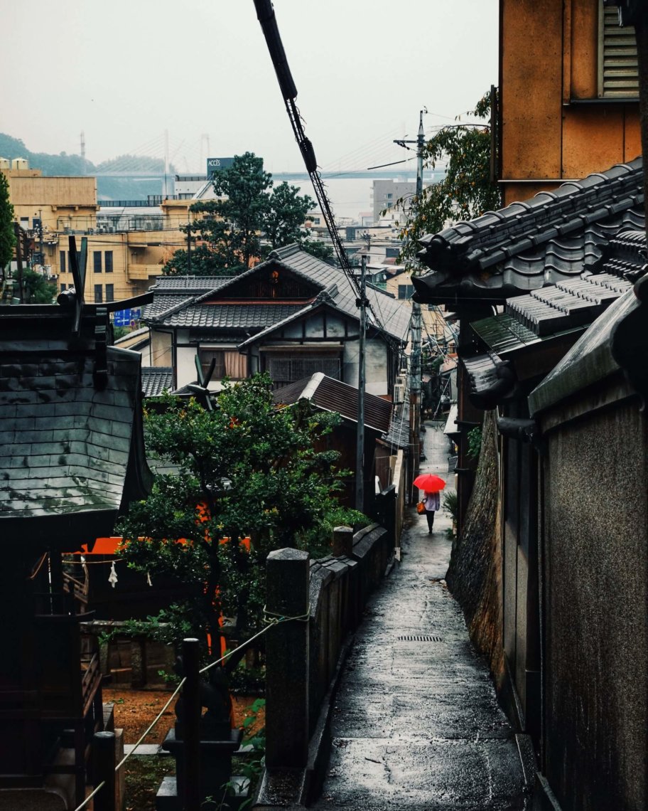 Historic backstreets Onomichi Japan