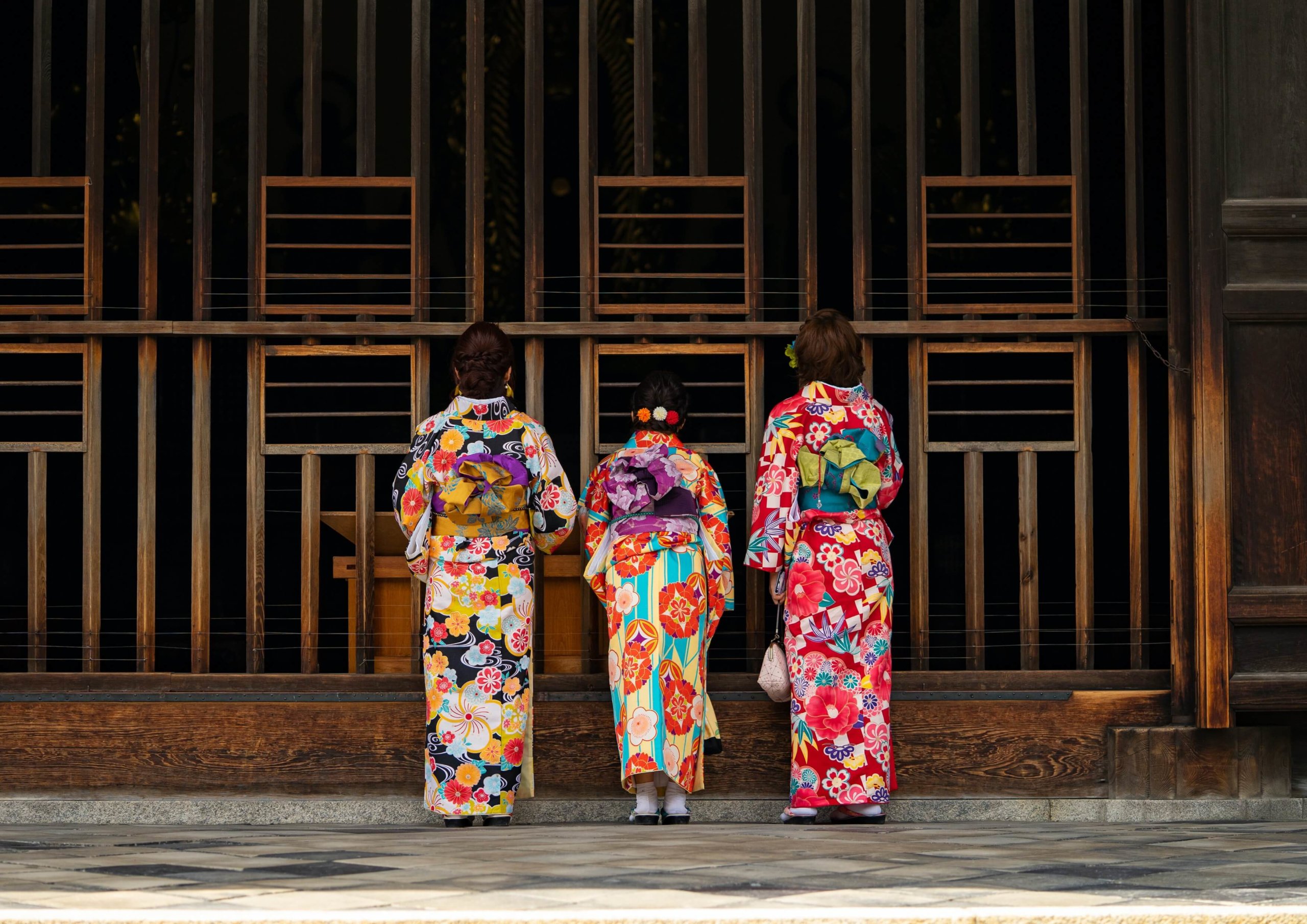 Women temple Kyoto Japan