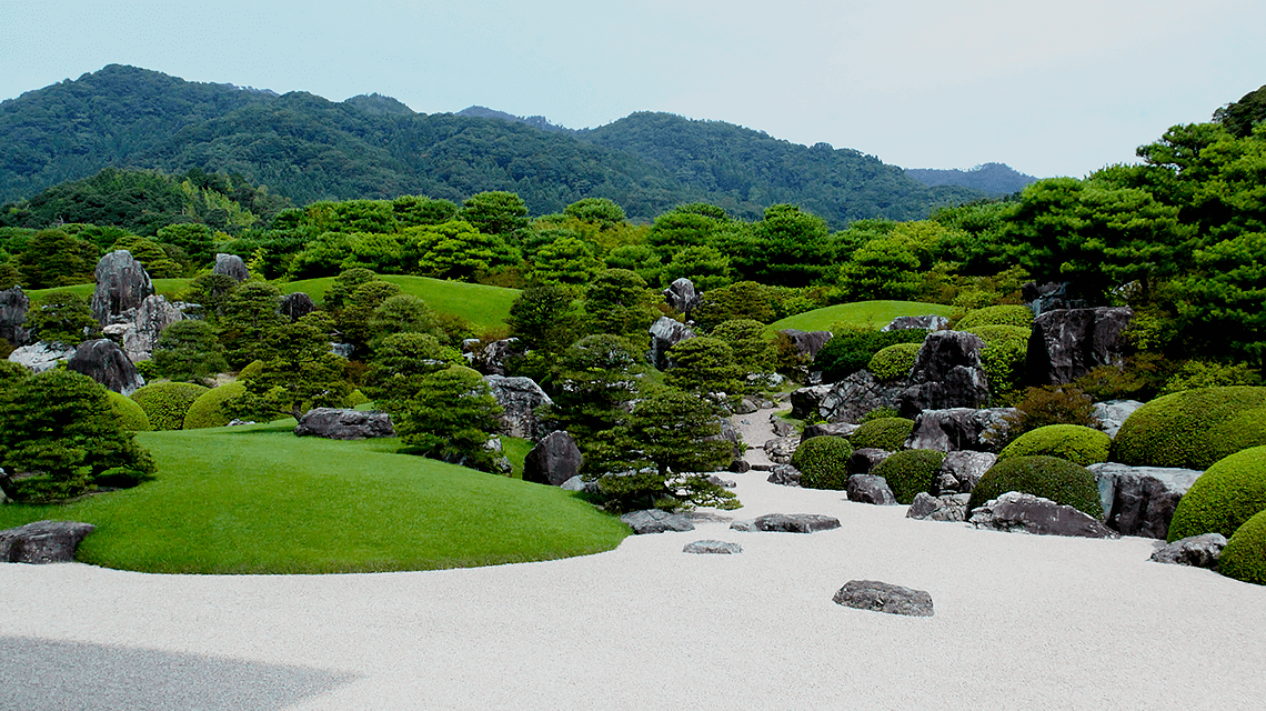 Landscape garden at Adachi Museum of Art in Matsue, Japan